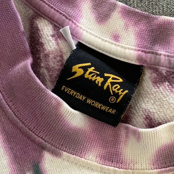 Stanray sweatshirt in tie dye with graphic on front and back. - Picture 6 of 9
